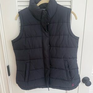 Joules Navy Quilted Puffer Vest - Women's